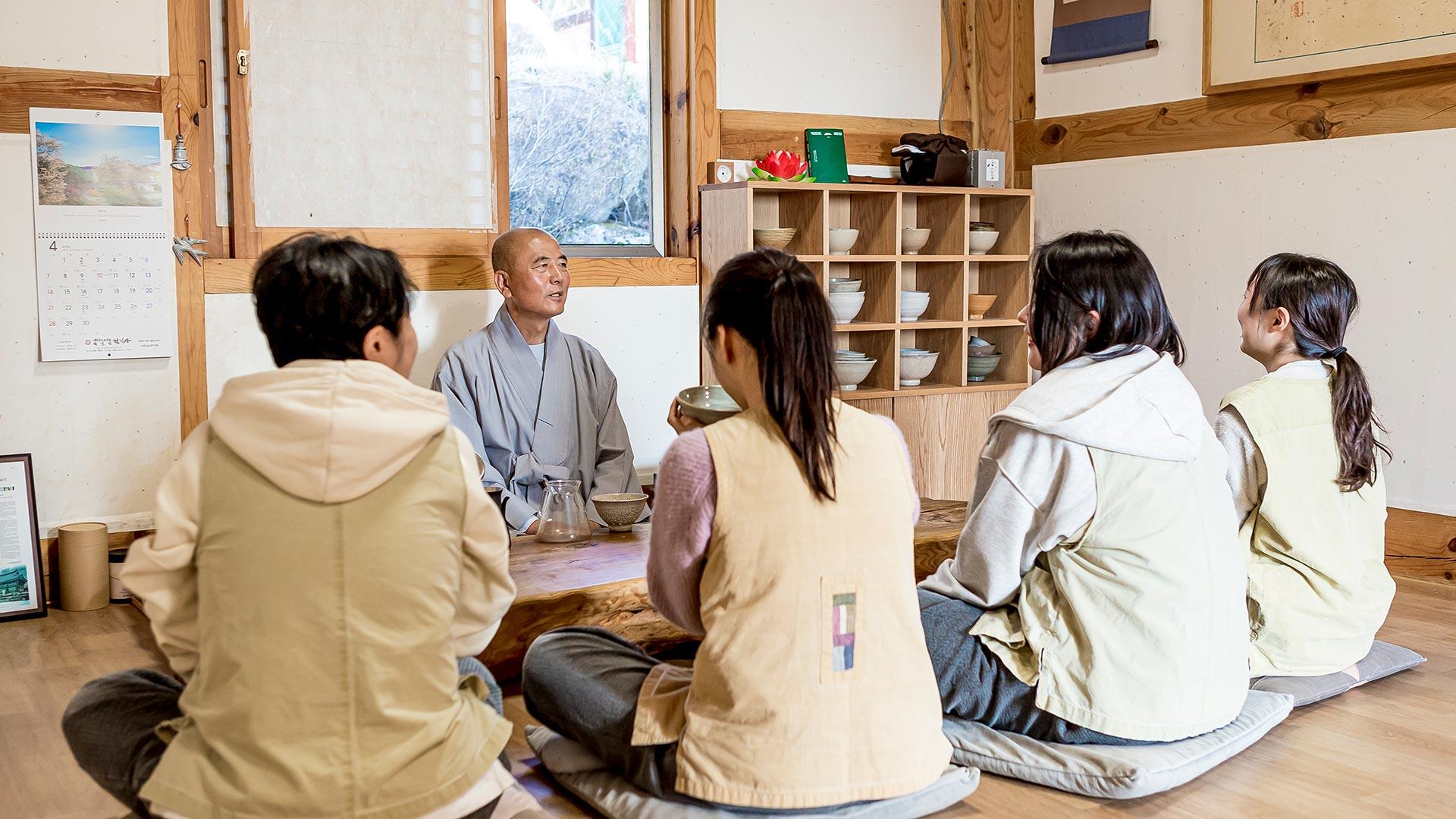 僧侶長との会話
