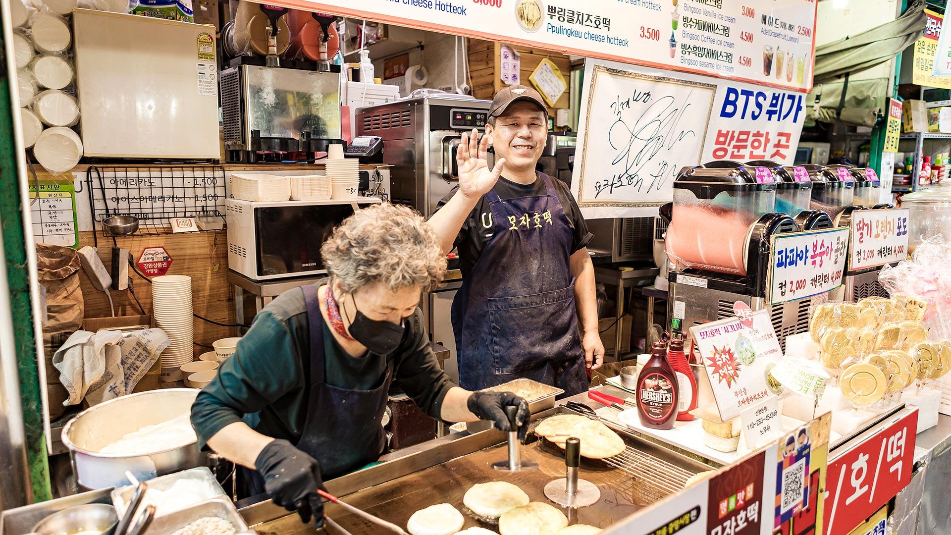 中央市場賣東西的人