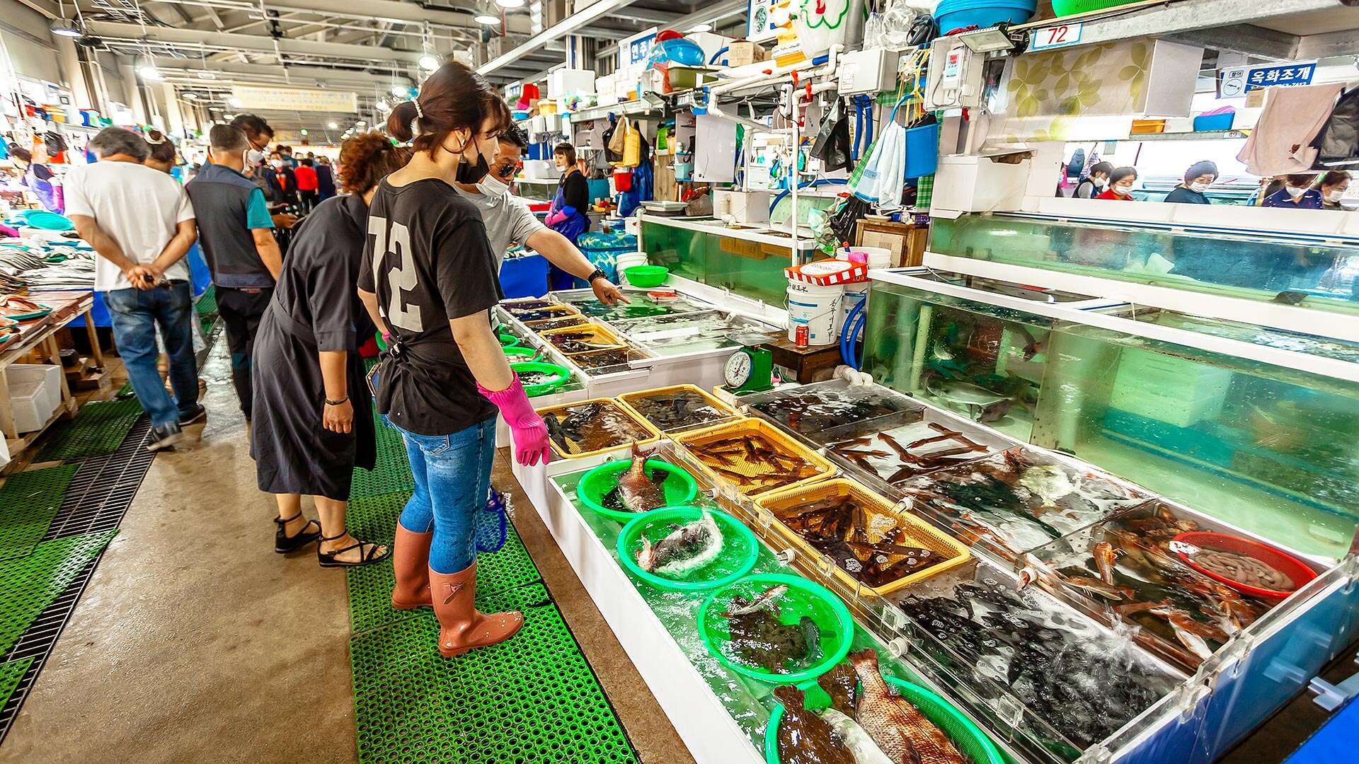 注文津水産市場で買い物をする人々 04