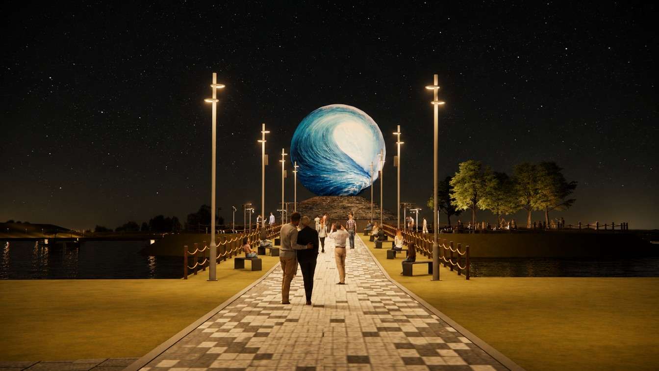 경포달빛아트쇼 나의 달